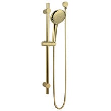 Clovelly Brushed Gold Round Rail Shower